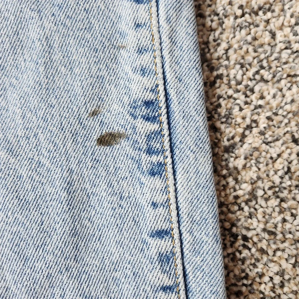 Levi‎ Strauss Signature 540 Relaxed Fit Light Wash Distressed Blue Jeans 38x31